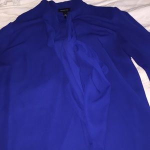 Royal blue long sleeve top